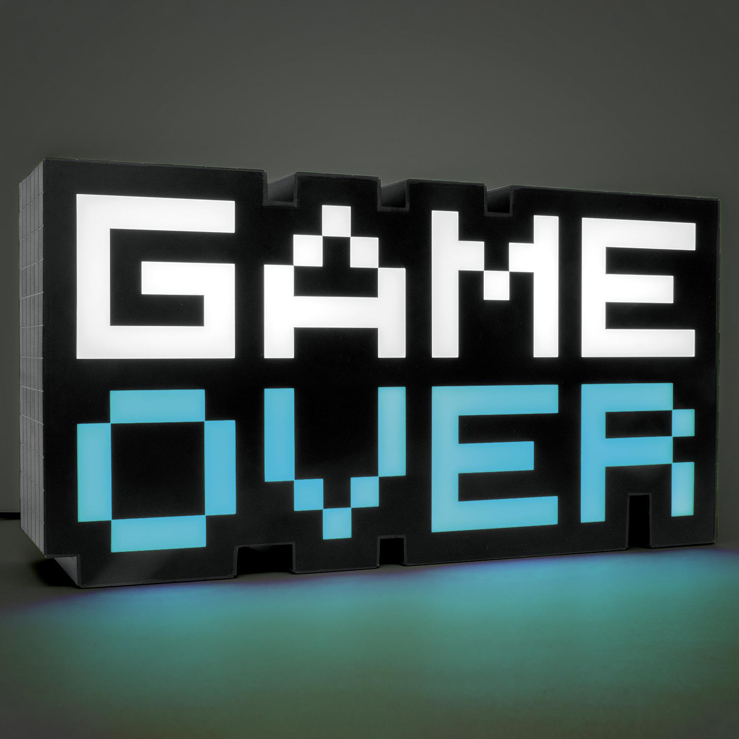 Paladone Game Over Leuchtkasten Schwarz, Weiß 1 Lampen