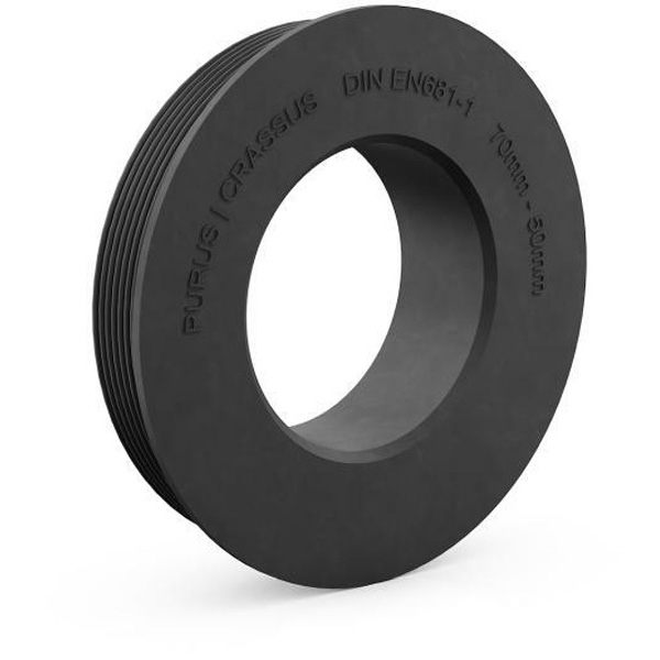 Cr Gummiadapter Cga 70 / 50 (70mm Auf 50mm), Bis 0,5 Bar, Epdm