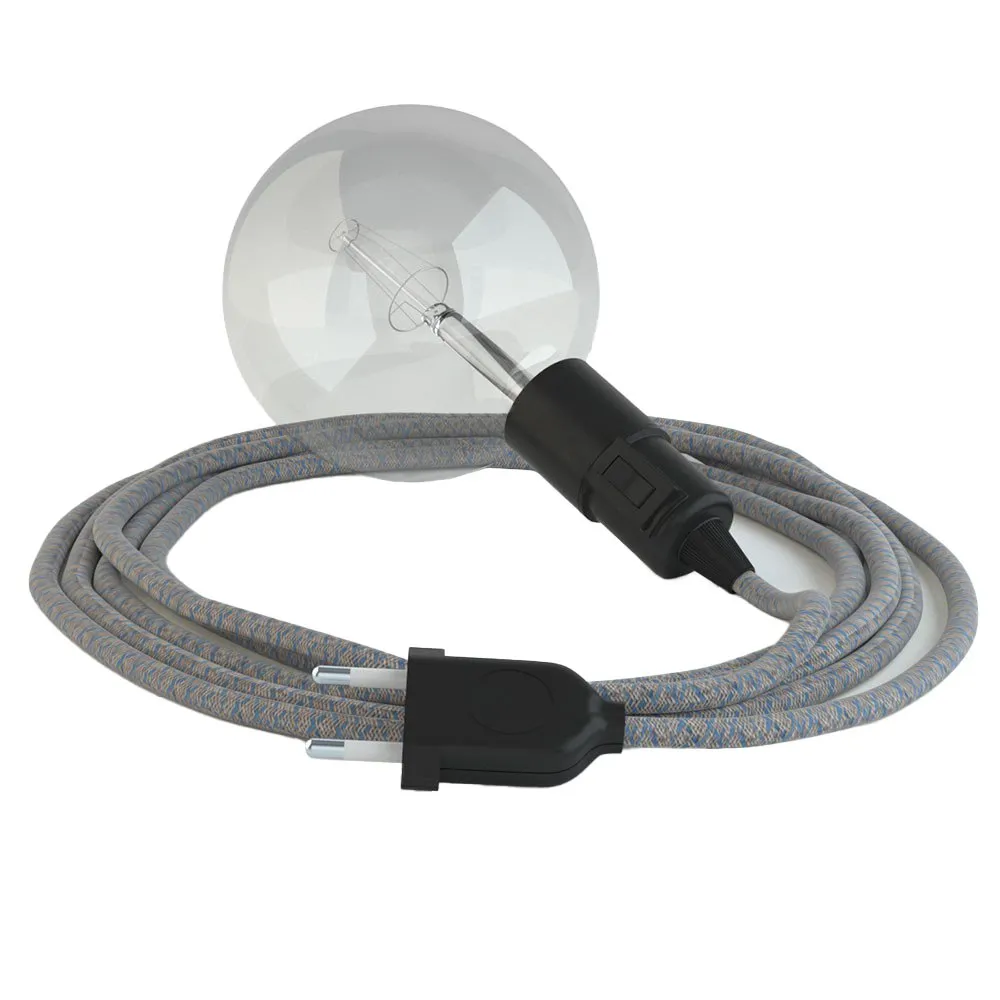 Pendelleuchte Creative-cables Rd65 Lozenge Textilkabel 20 Cm