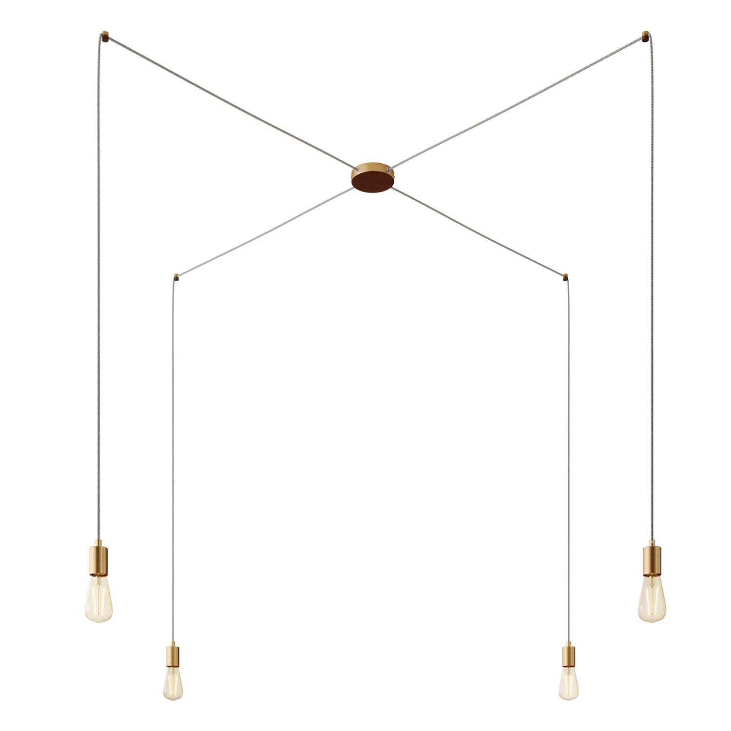 Pendelleuchte Creative Cables Spider 4 Lichter Bronze