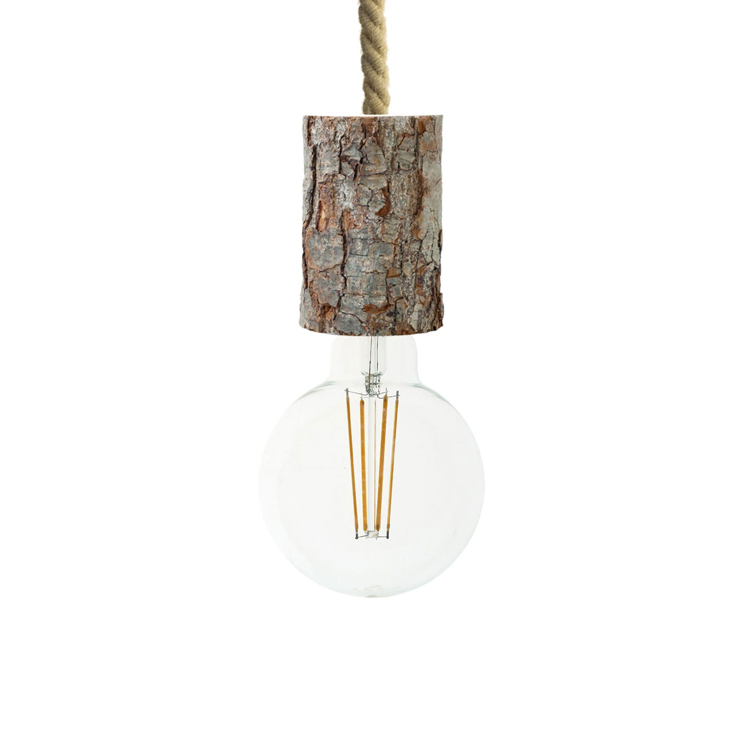 Hängelampe Creative Cables Nautical Cable Xl Tree Bark Led Dimmbar