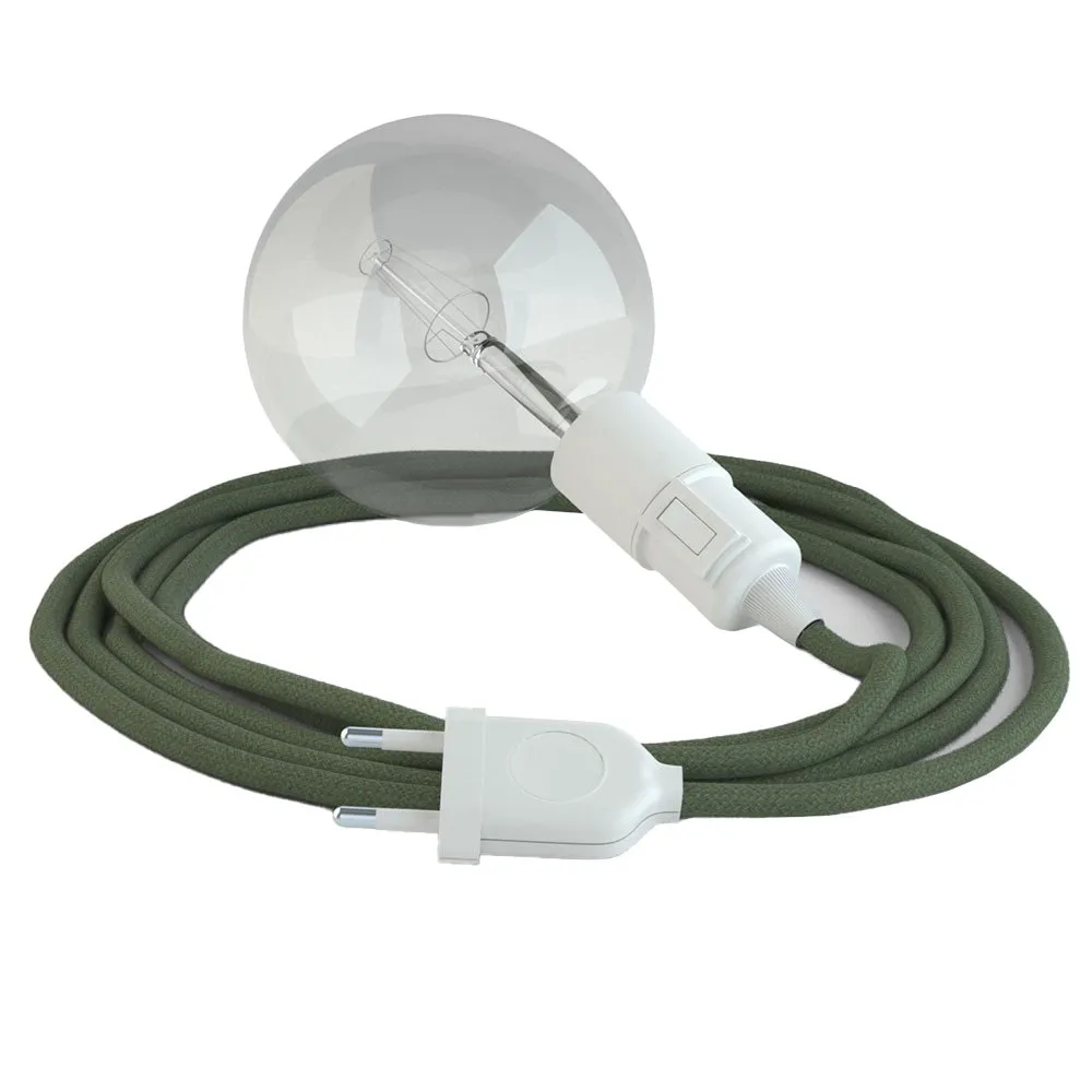 Pendelleuchte Creative Cables Rc63 Baumwollkabel 5 M