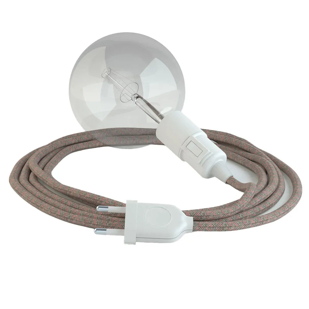 Pendelleuchte Creative-cables Rd61 Lozenge Flexibles Kabel 5 Meter