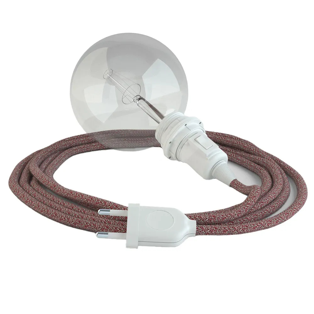 Hängelampe Creative Cables Rs83 Kabel 3 Meter Rot