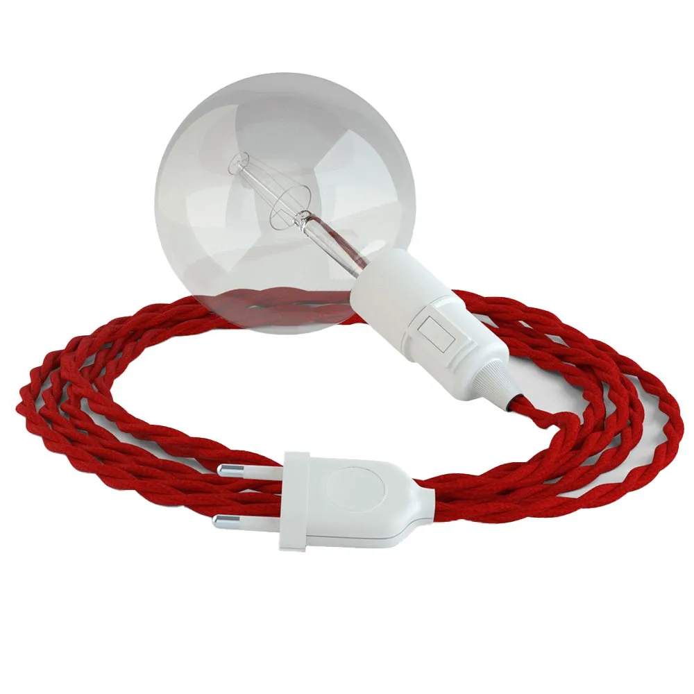 Leuchte Creative-cables Tm09 Kabel 5 Meter Rot