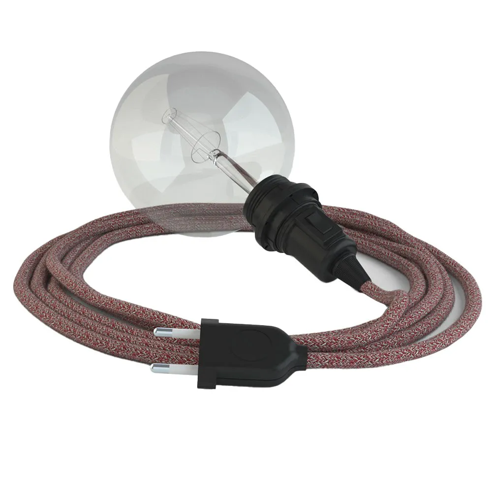 Hängelampe Creative-cables Rs83 Leistung 53w Textilkabel