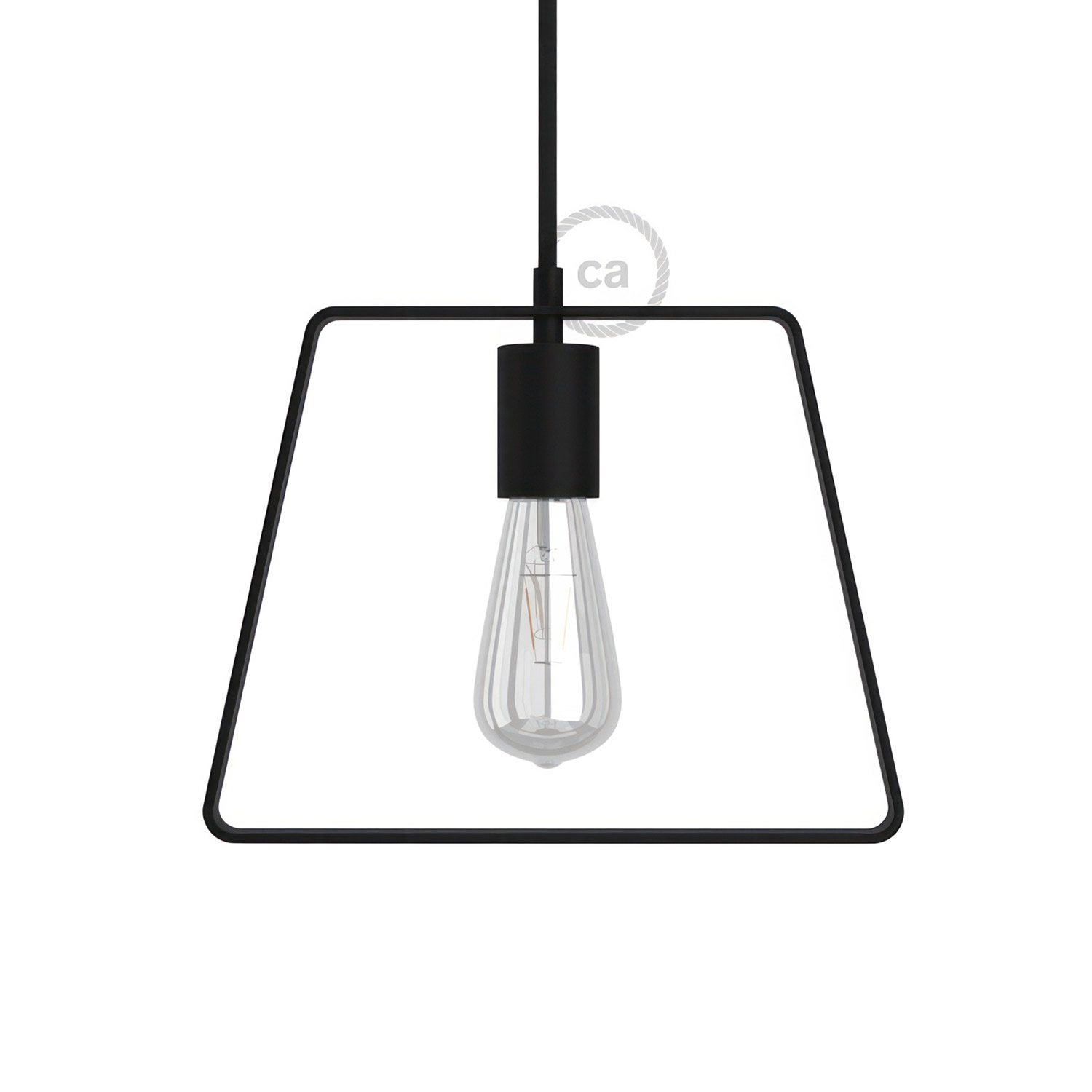 Lampe Creative-cables Duedì Base Industriedesign Metall