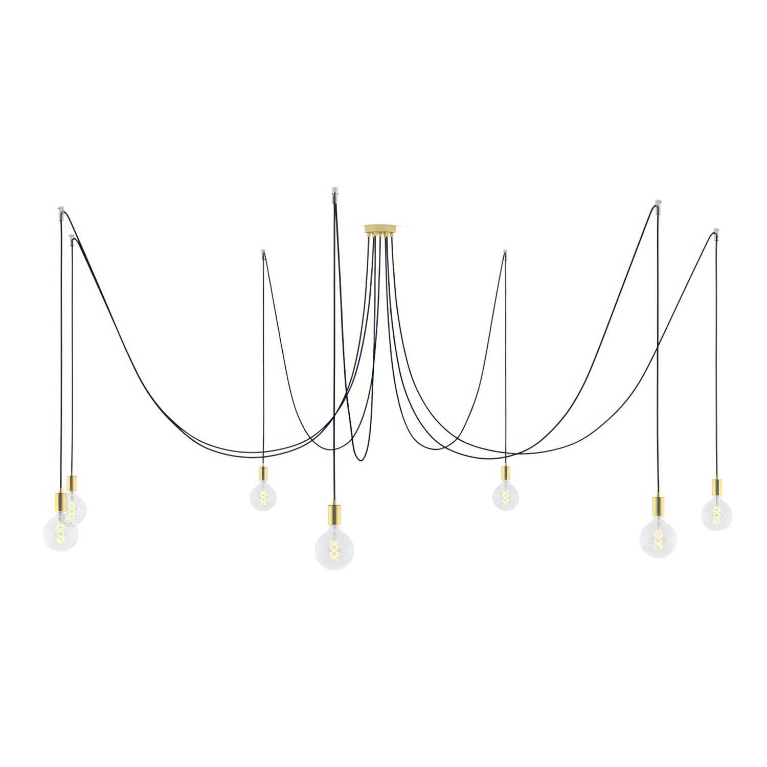 Pendelleuchte Creative Cables Spider 7 Falls Dimmbar Verstellbare Kabel