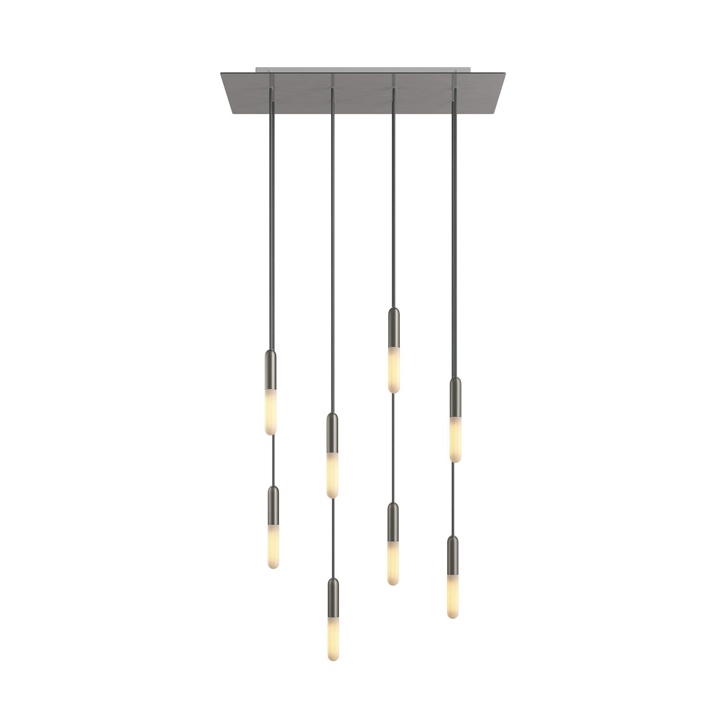 Leuchte Creative-cables Rose-one Xxl 8 Lampen Satiniertes Stahl