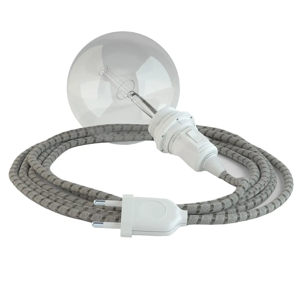 Hängelampe Creative Cables Rd53 Stripes Textilkabel 5m