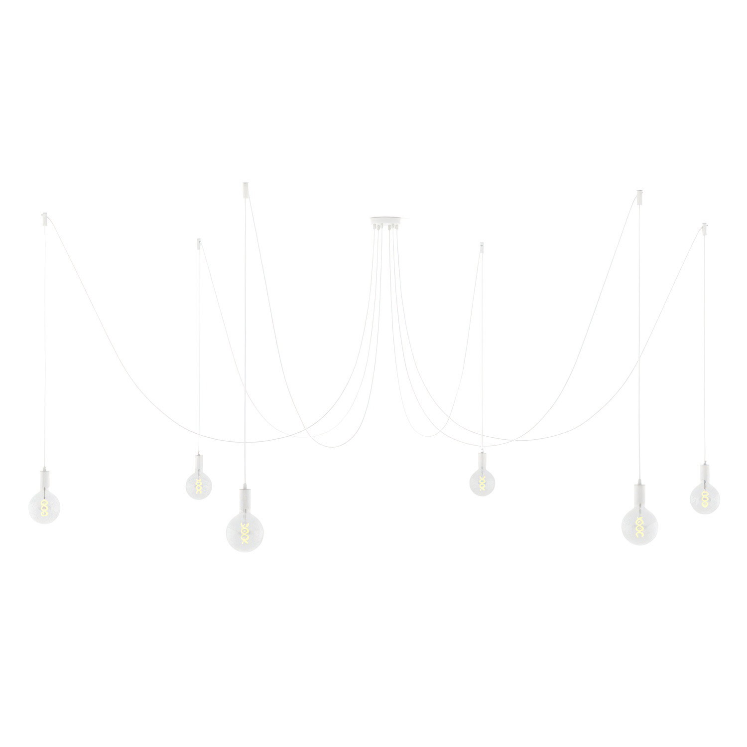 Pendelleuchte Creative Cables Spider 6 Falls 6 Lichter Verstellbar