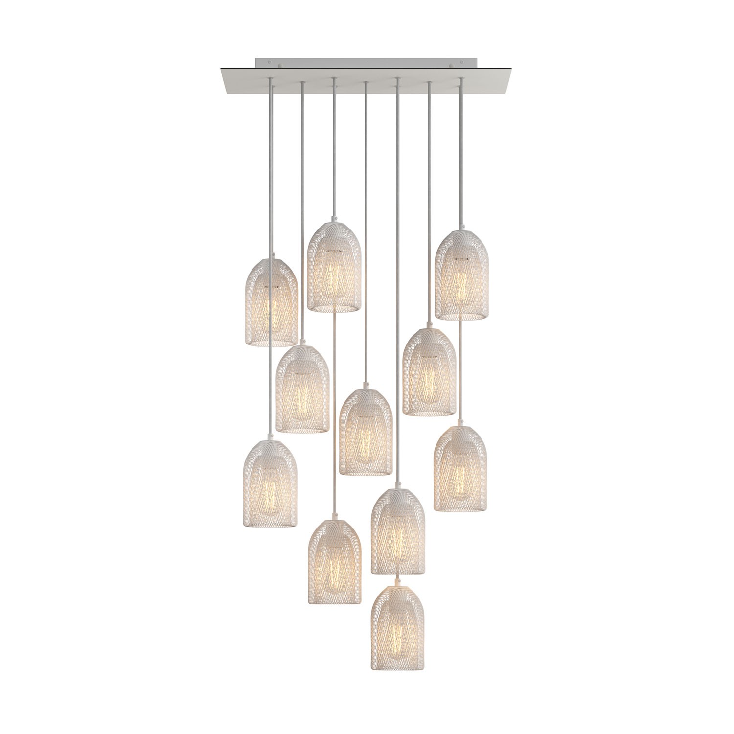 Leuchte Creative-cables Rose-one Xxl Ghostbell 11 Aufhängungen 105w