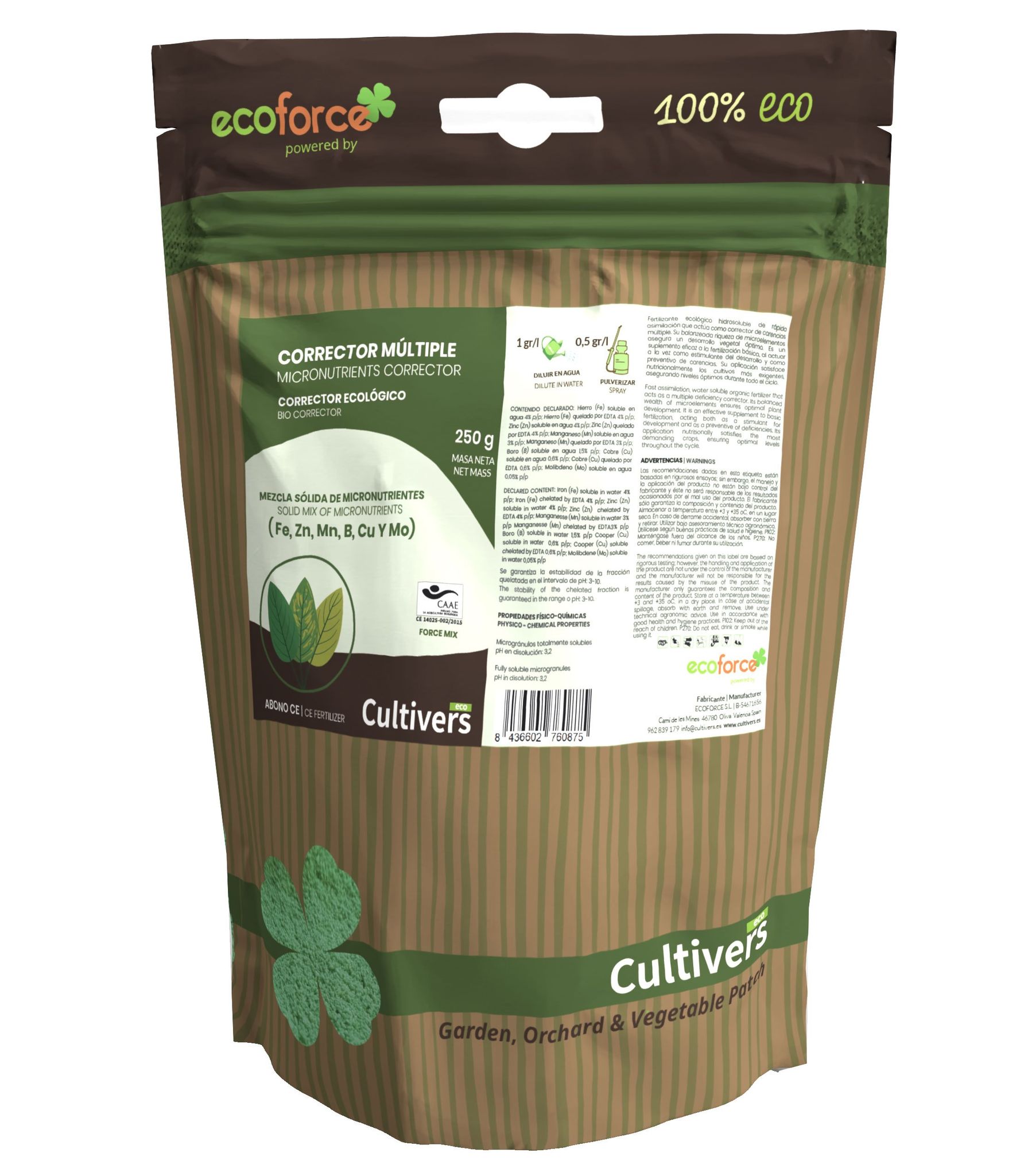 Kultivalskorrektor Von Eco -changic Mðtimple 250 G