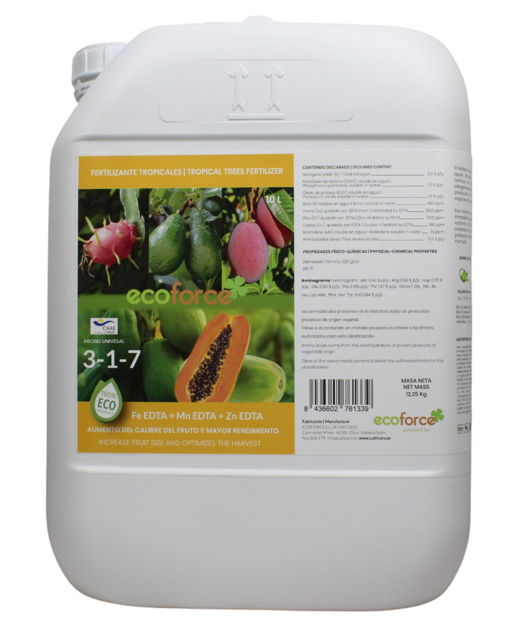 Cultivers - Tropendщnger Eco -collegic Dщnger 10 L