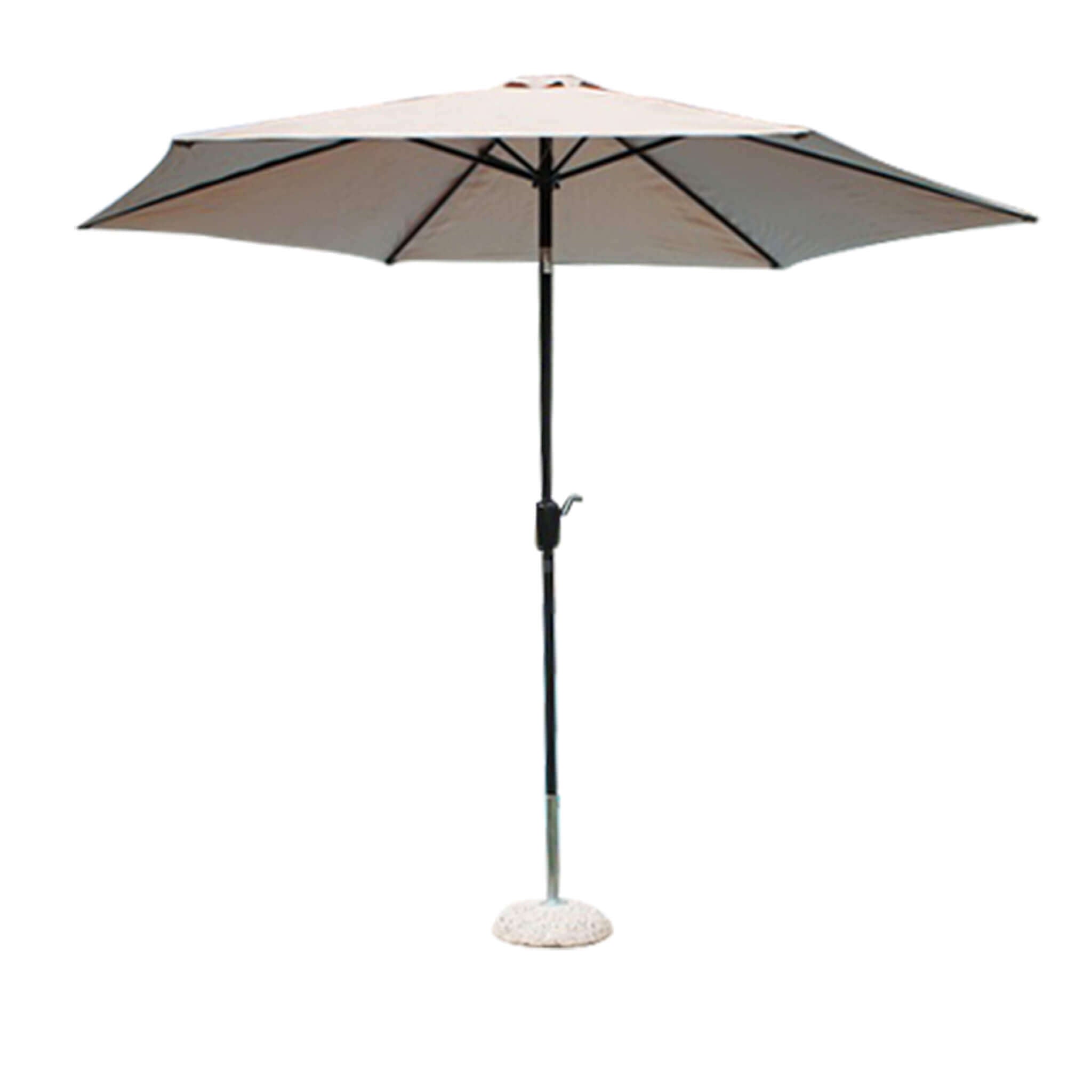 Defibrico - Runder Regenschirm 3 M - Beige - Beige