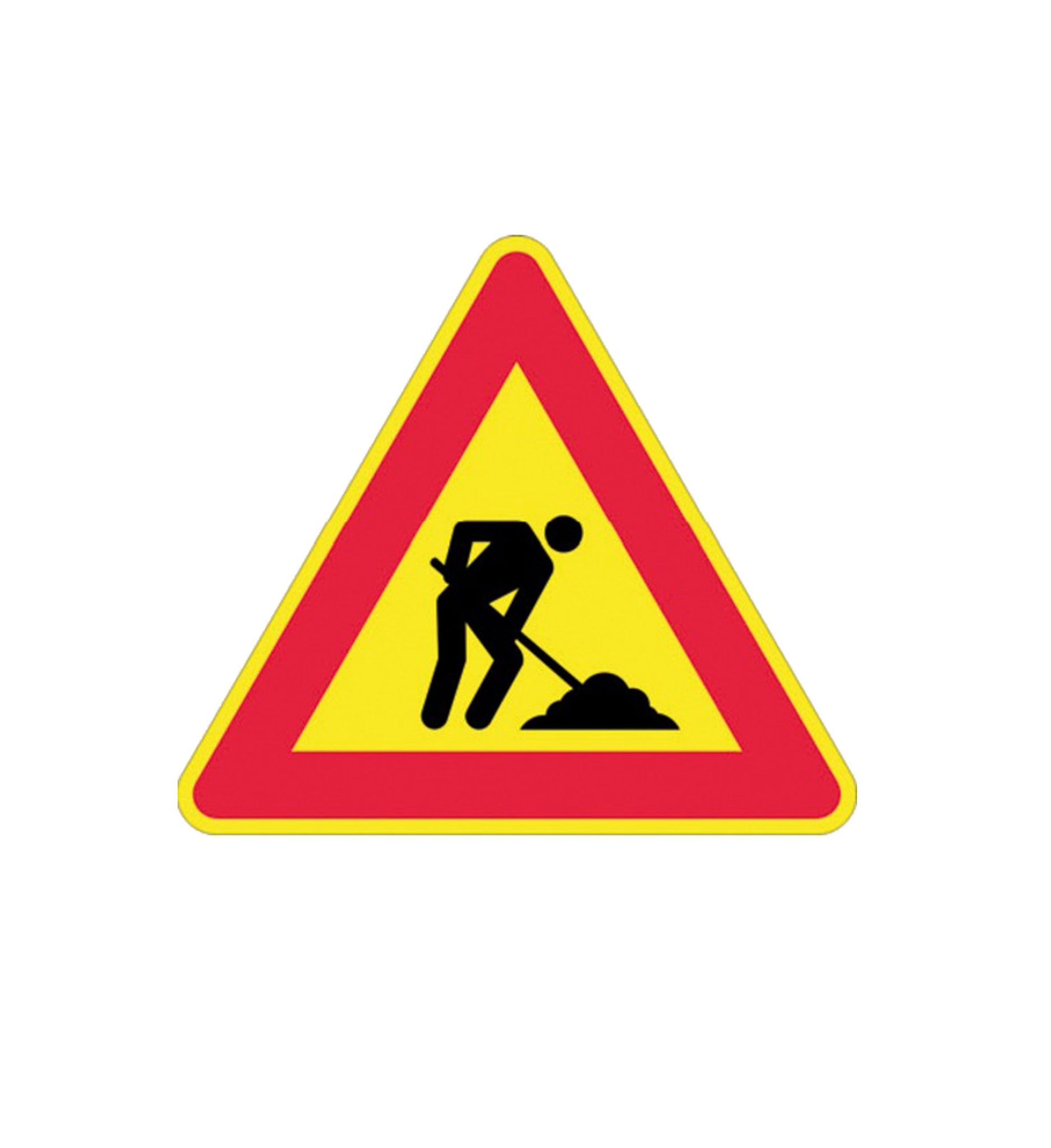 Defibrico - Straßenschilder In Eisenblech - Lavori In Corso