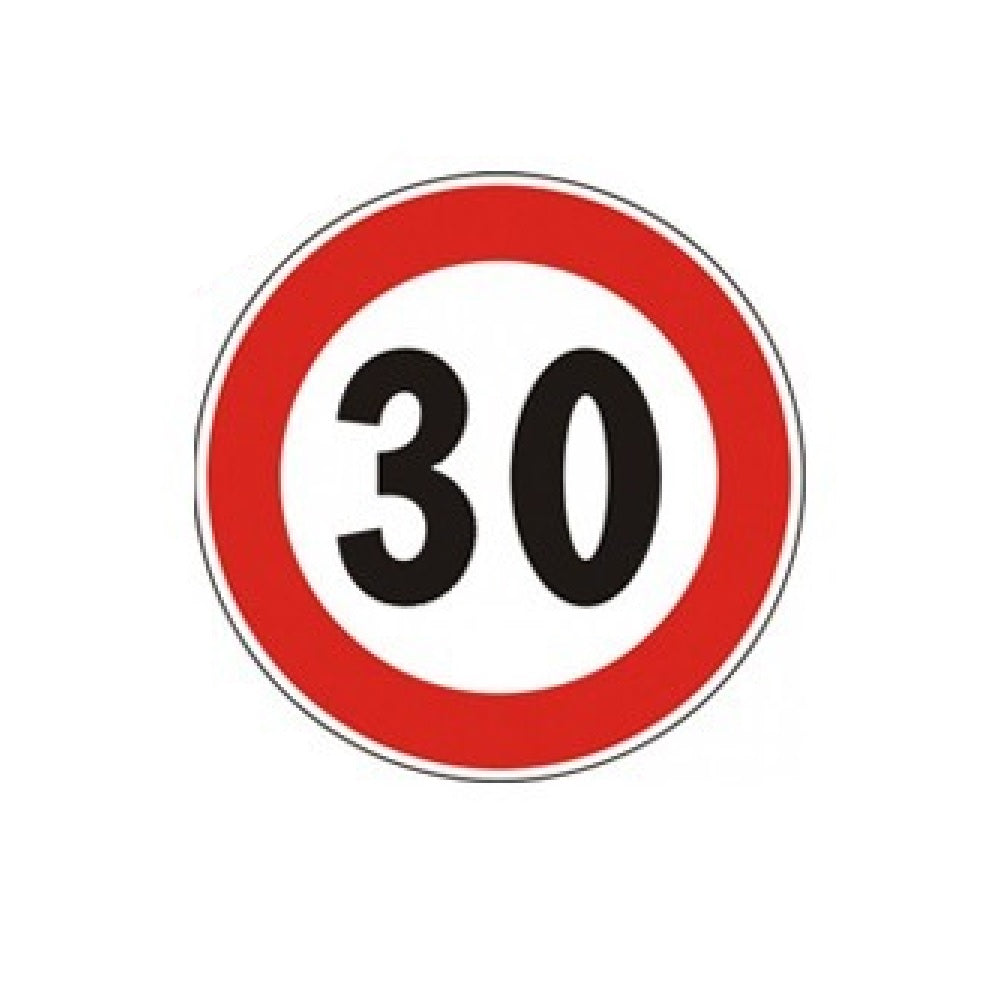 Defibrico - Straßengeschwindigkeitsschild - 30 Km/h