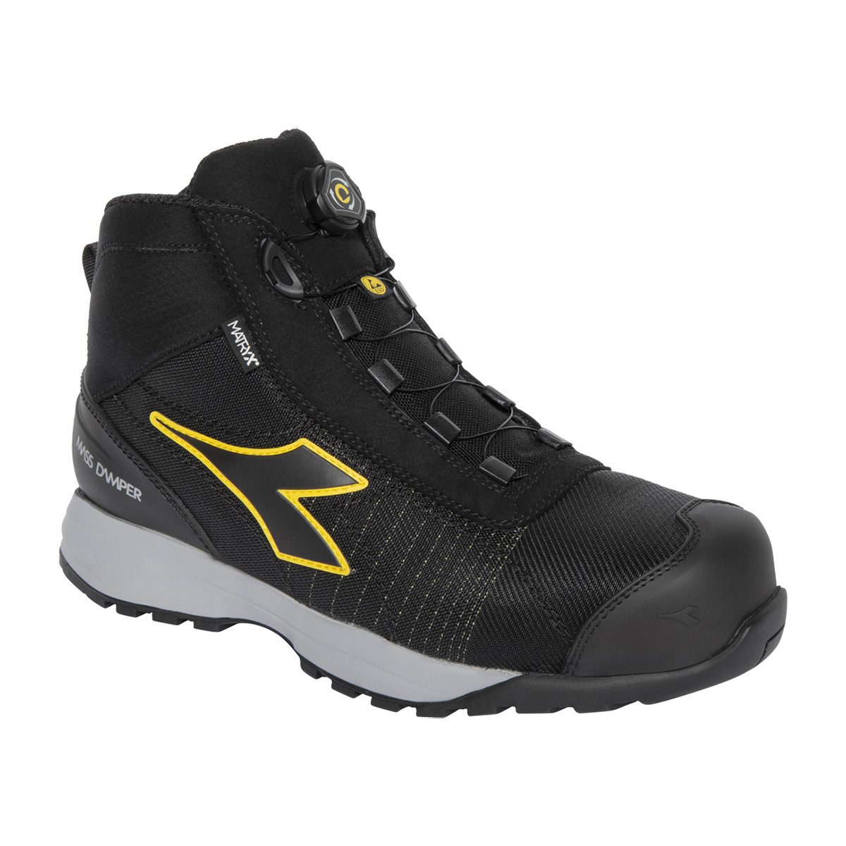 Chaussures De Travail Diadora Glove Mds Mtx Quick Mid S3 Hro Src Esd Noir - 178902c0200 40