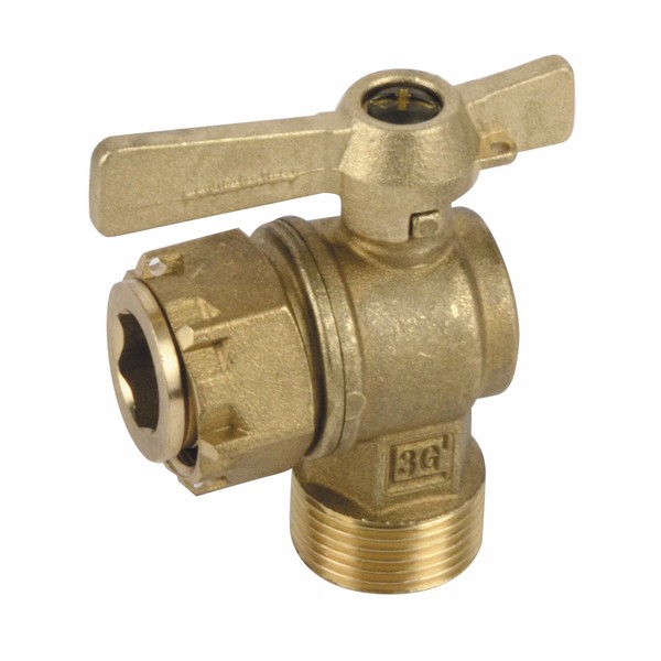 Robinet Arrêt Compteur Équerre Mf - Diff