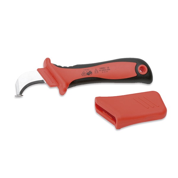 Dogher - Elektriker Isoliertes Messer Mit Gebogenem Schnitt 296-023