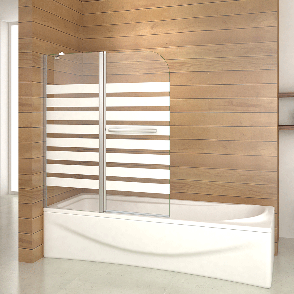 120x140cm Links Montage 6mm Nano Esg Badewannenaufsatz 2 Faltwand Badewanne Duschabtrennung