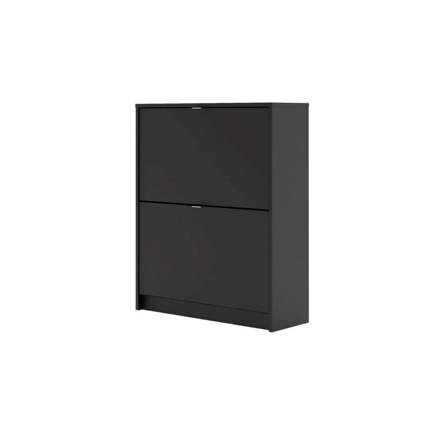 Ebuy24 - Shane Schuhschrank 2 Klapptüren 2r Schwarz Matt.