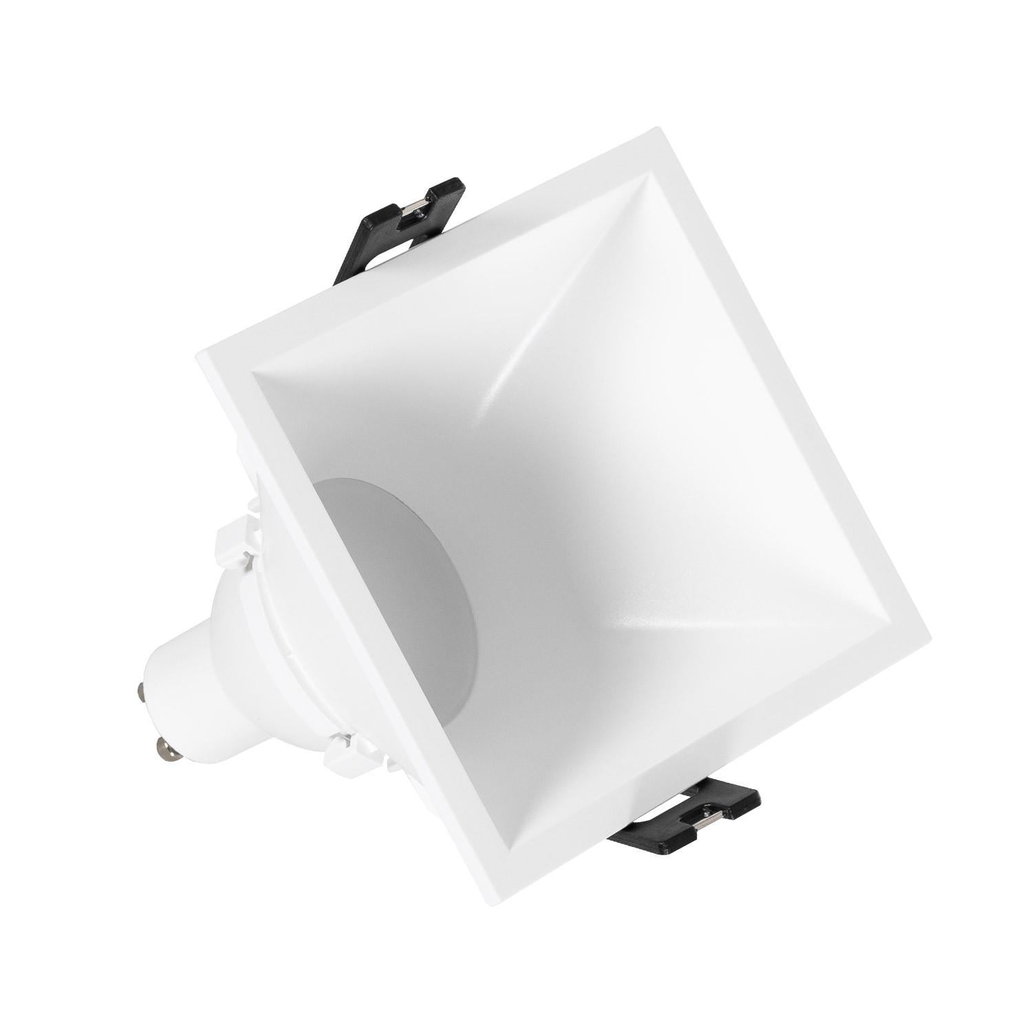 Downlight Einbaustrahler Eckig 45º Gu10 6w Schnitt 85x85 Mm Niedriger Ugr Pc No Flicker 4000k Weiß Neutralweiß