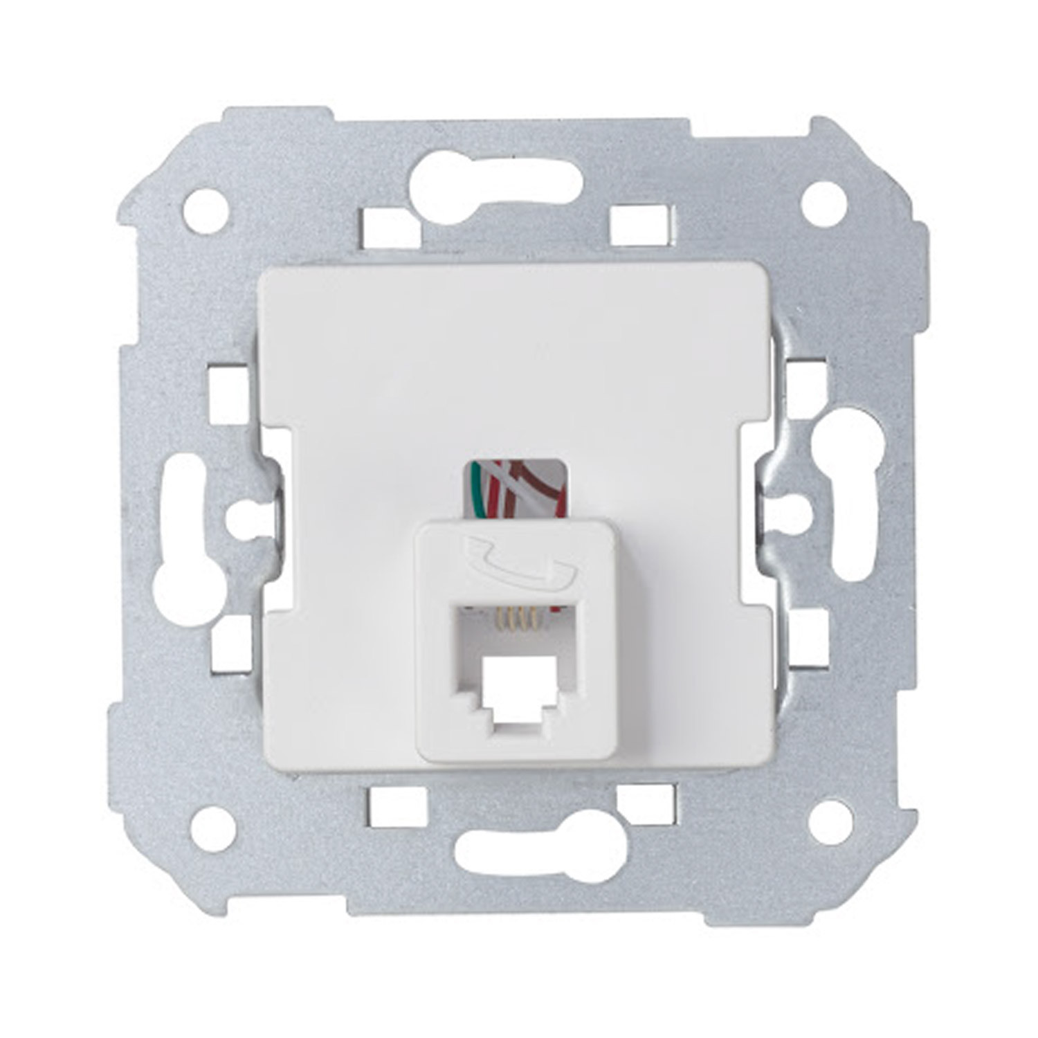 Telefonbuchse Rj11 4 Kontakte Weiss Simon 75480-30