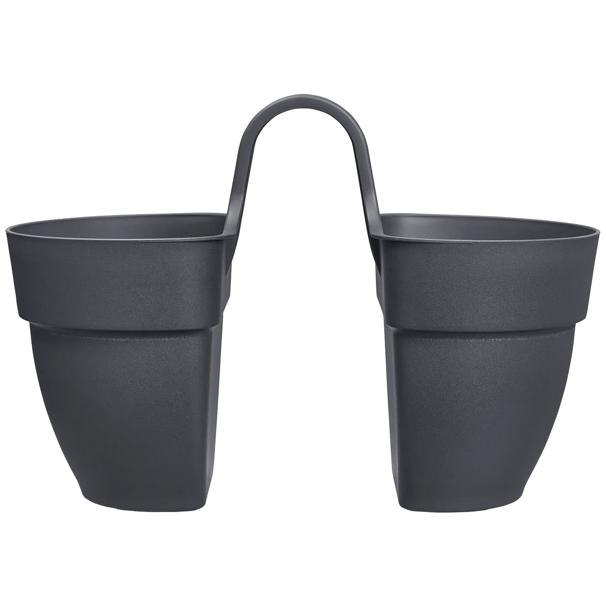 Pot Jumelé Vibia Campana Anthracite Pot De Fleurs Double, Design Moderne, Résistant Aux Intempéries. - Elho
