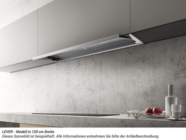 Elica Lever Dunstabzugshaube Edelstahl 603 M³/h
