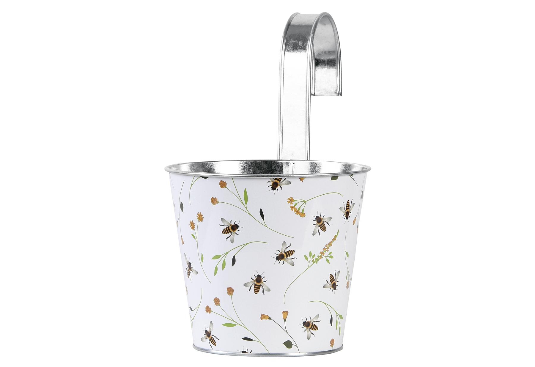 Element Dekorativ Esschert-design Bee Print Zink 27x15.9 Cm