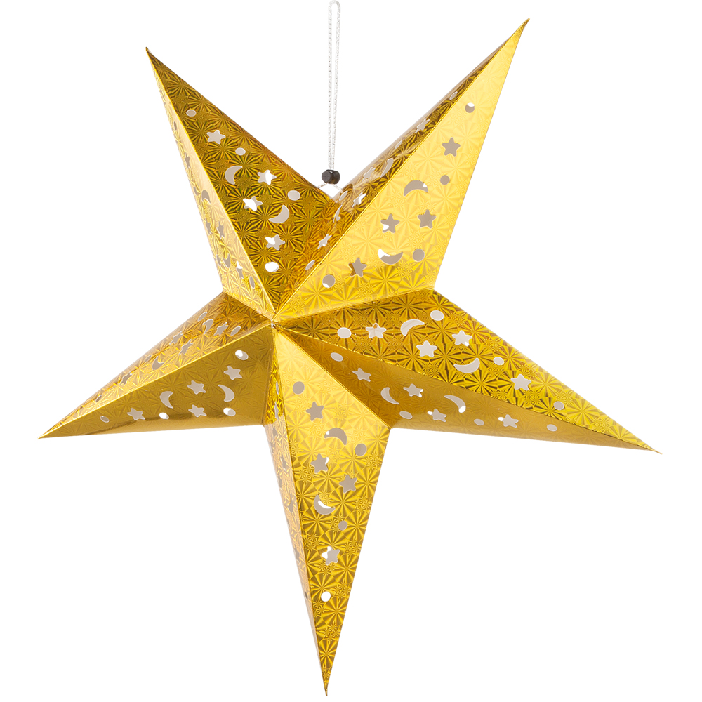 Led Hängeleuchte X-mas 0,9 Watt Stern Mit 3d Effekt Papier 15x Led Á 0,06w Inkl.