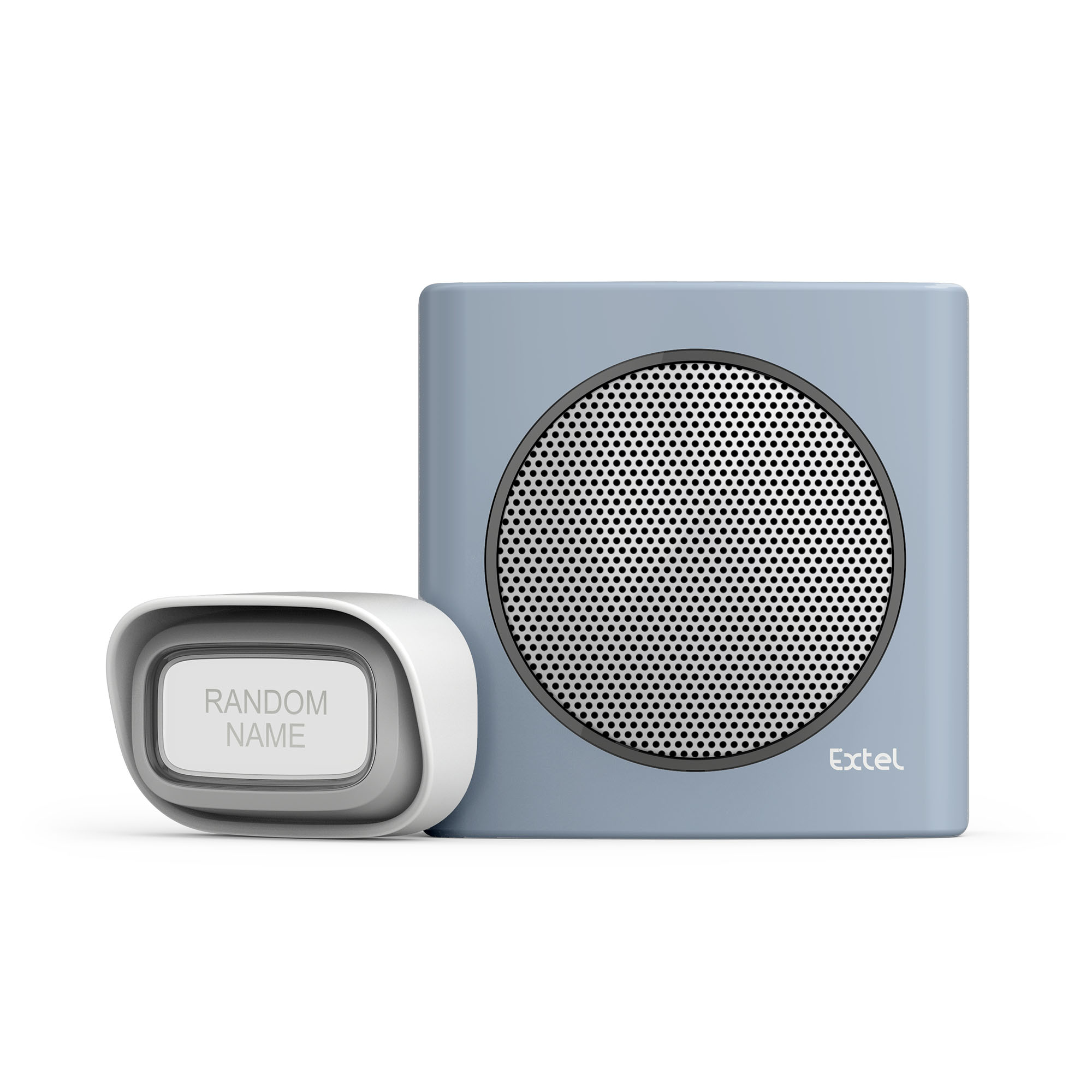 Dibi Flash Chime Soft Blau 200 M. Reichweite, Ip44, Low Power Alert Sechs Töne Einstellbare Lautstärke - Extel - 081740