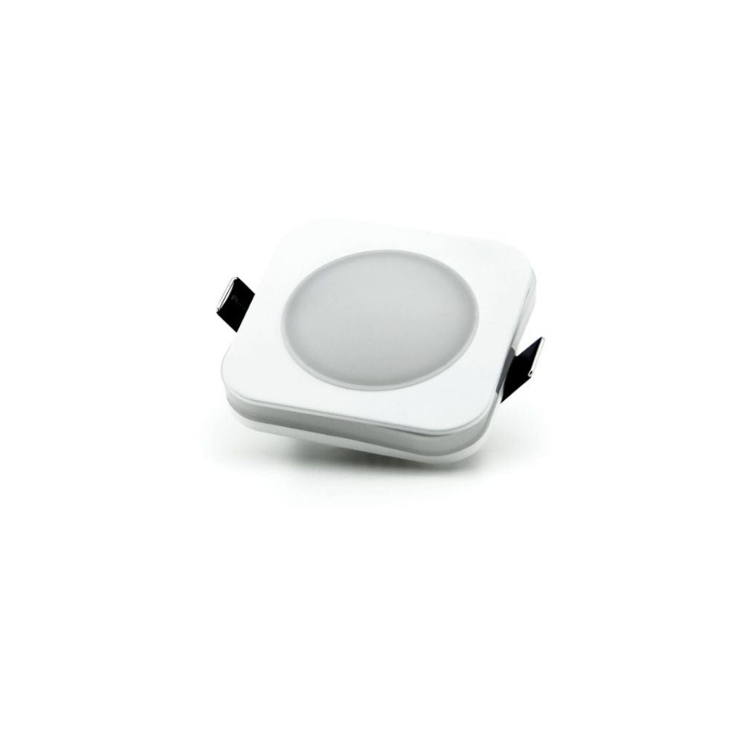 Led-einbauleuchte 6 W, 4200 K, Quadratischer Ausschnitt, 70 Mm, Ip44, Für Badezimmer