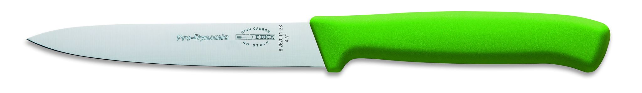 F.dick - Prodynamic Küchenmesser Apfelgrün 11cm Kochmesser Kleine Schneidaufgaben