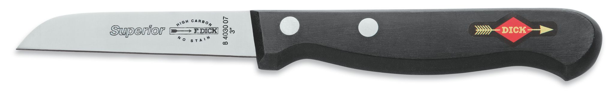 Gemüsemesser, Superior (messer Klinge 7cm, Nichtrostend, 56° Hrc) - F.dick