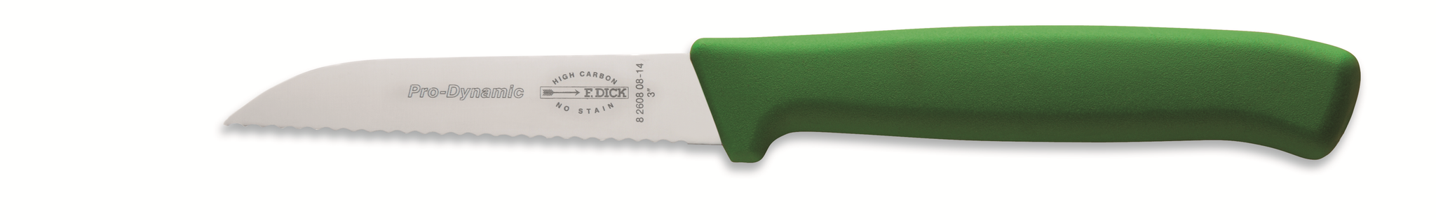 Küchenmesser, Prodynamic (messer Klinge 8cm, Nichtrostend, 56° Hrc) Grün - F.dick
