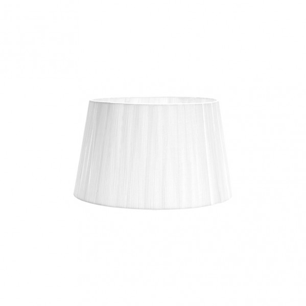 Fabrilamp - 157513001 Laura Lampenschirm E27 Weiß 30dx22dx17h Offen Konisch