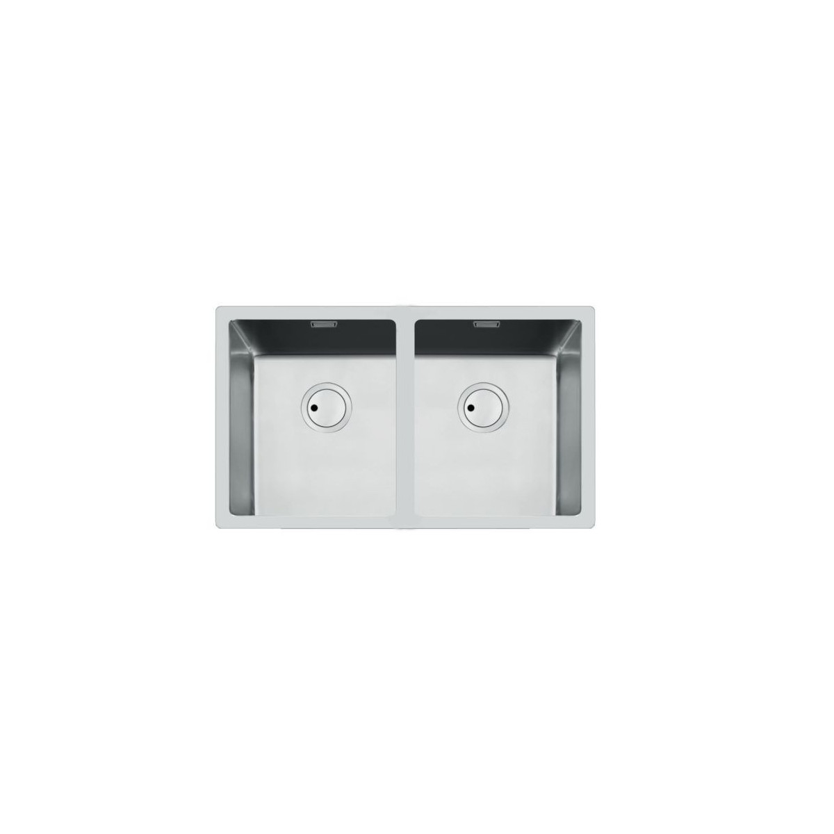 Foster Spüle S4001 Edelstahl Aisi 304 Satinierte Oberfläche Flächenbündig 44x44 Cm