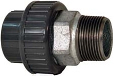 Gf Übergangsverschraubung Pvc-u/tg D 20x1/2" Ag, Dichtung Epdm