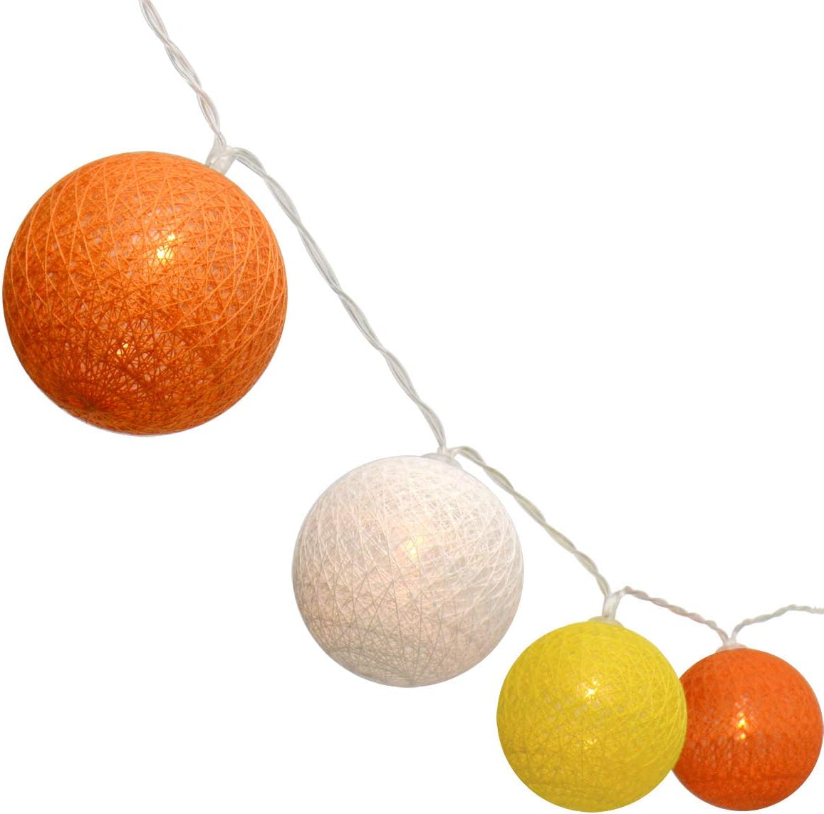 M Lange Lichterkette Mit 20 Farbigen Leds – Batteriebetrieben, Ideal Für Weihnachten Oder Hochzeiten – Orange