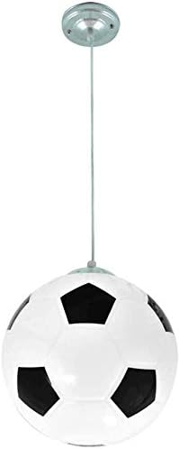 Fußball-kronleuchter, Kinderzimmer-kronleuchter, Innenbeleuchtung, Kreativer Kronleuchter, Warmes Licht Für Wohnzimmer, Esszimmer, Schlafzimmer, 20 Cm (schwarz)