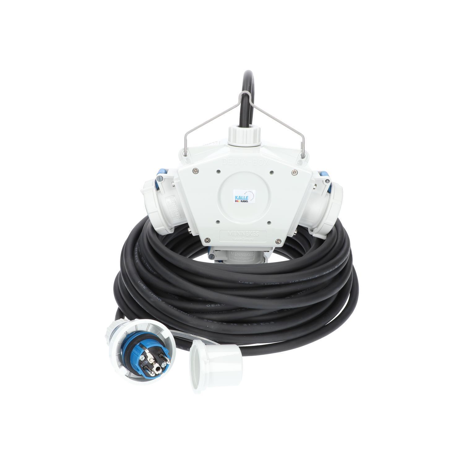 Stromverteiler Kalle Aquasafe Delta-box Schuko Ip68 5 Meter