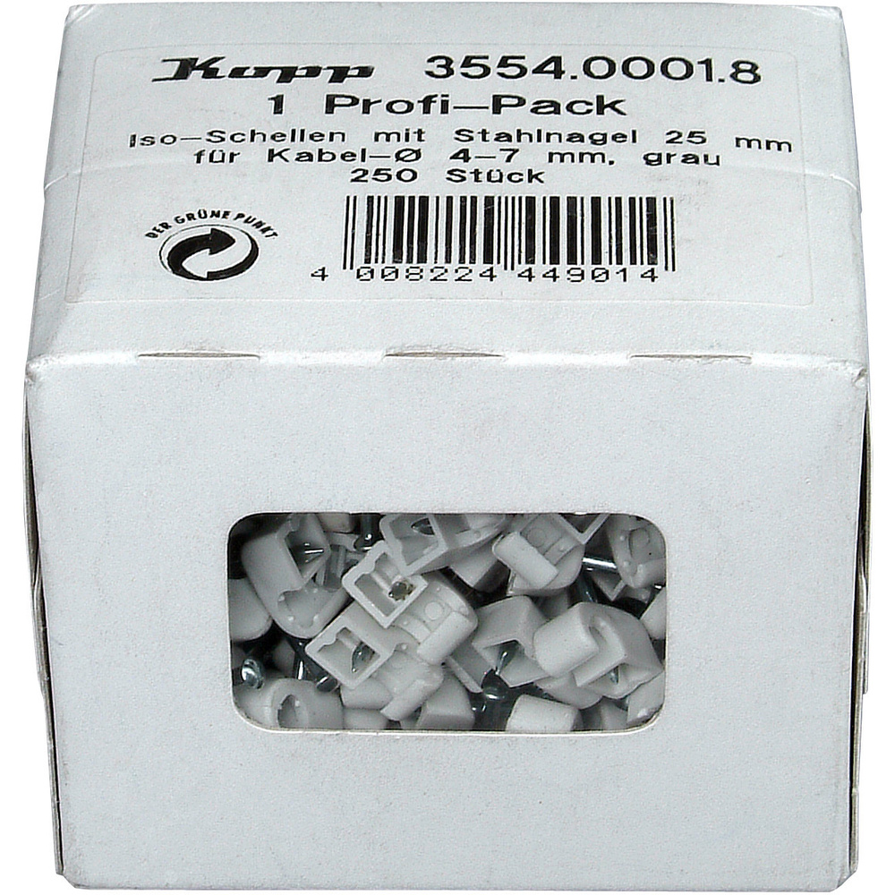 Kopp - 355400018 Nagelschellen 355400018 Bündel-ø-bereich 4 Bis 7 Mm Grau 250 St.