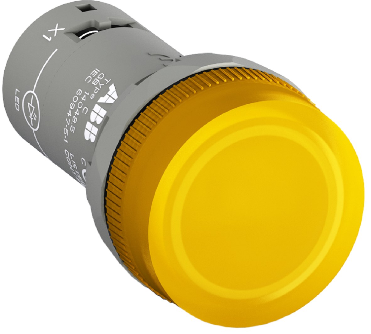 Kompaktlampe Mit Led-diode 22 Mm 24 V Ac/dc Gelb Cl2-502y 1sfa619403r5023