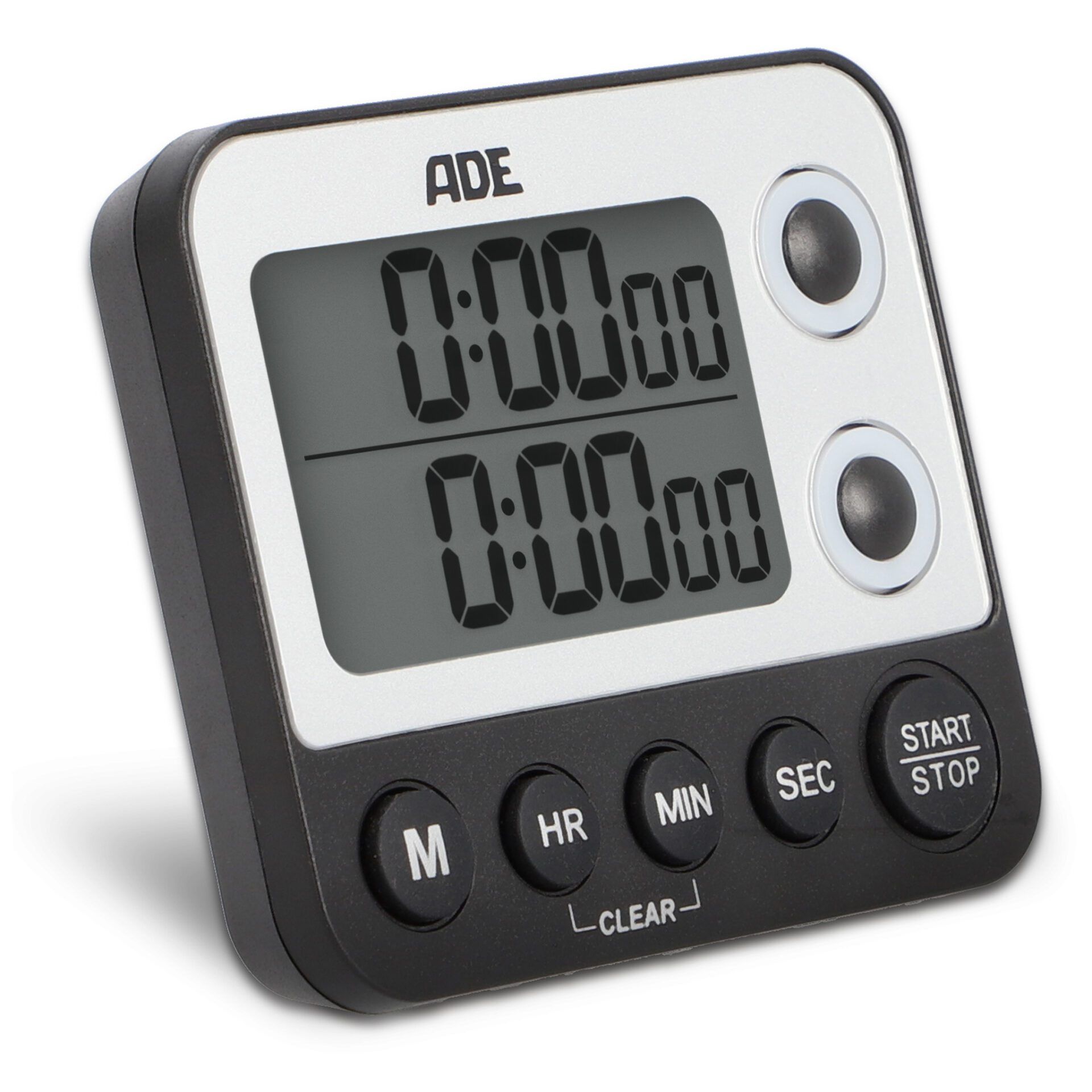 Elektronischer Küchentimer Von Ade, 2 Messbereiche, Bis Zu 99 Stunden, 9 × 2 × 8 Cm, Schwarz