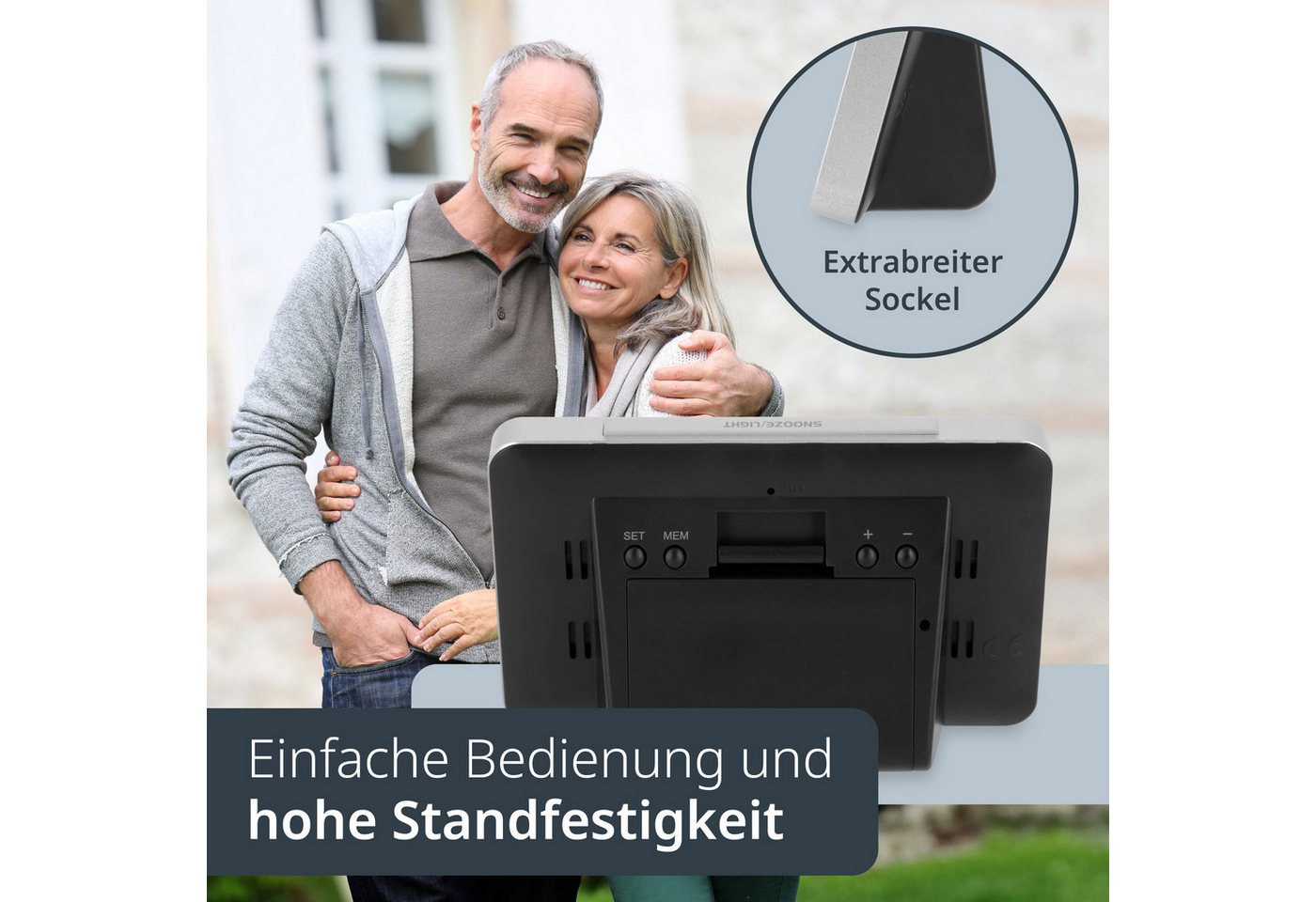 Elektronische Wetterstation, 13 X 4 X 8,5 Cm, Schwarz / Ade Bild 5
