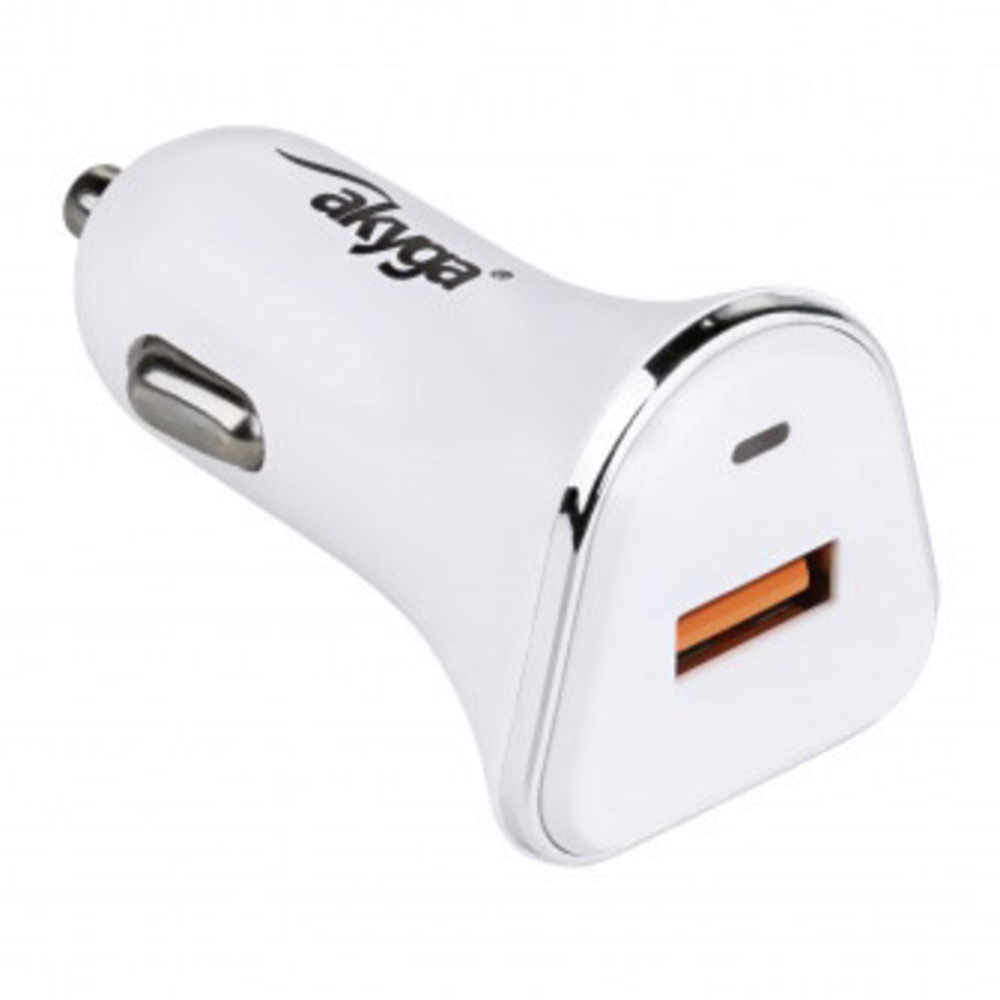 Akyga Ak-ch-07 Usb-kfz-ladegerät 3a Schnellladung Für Zigarettenanzünder 12-24v