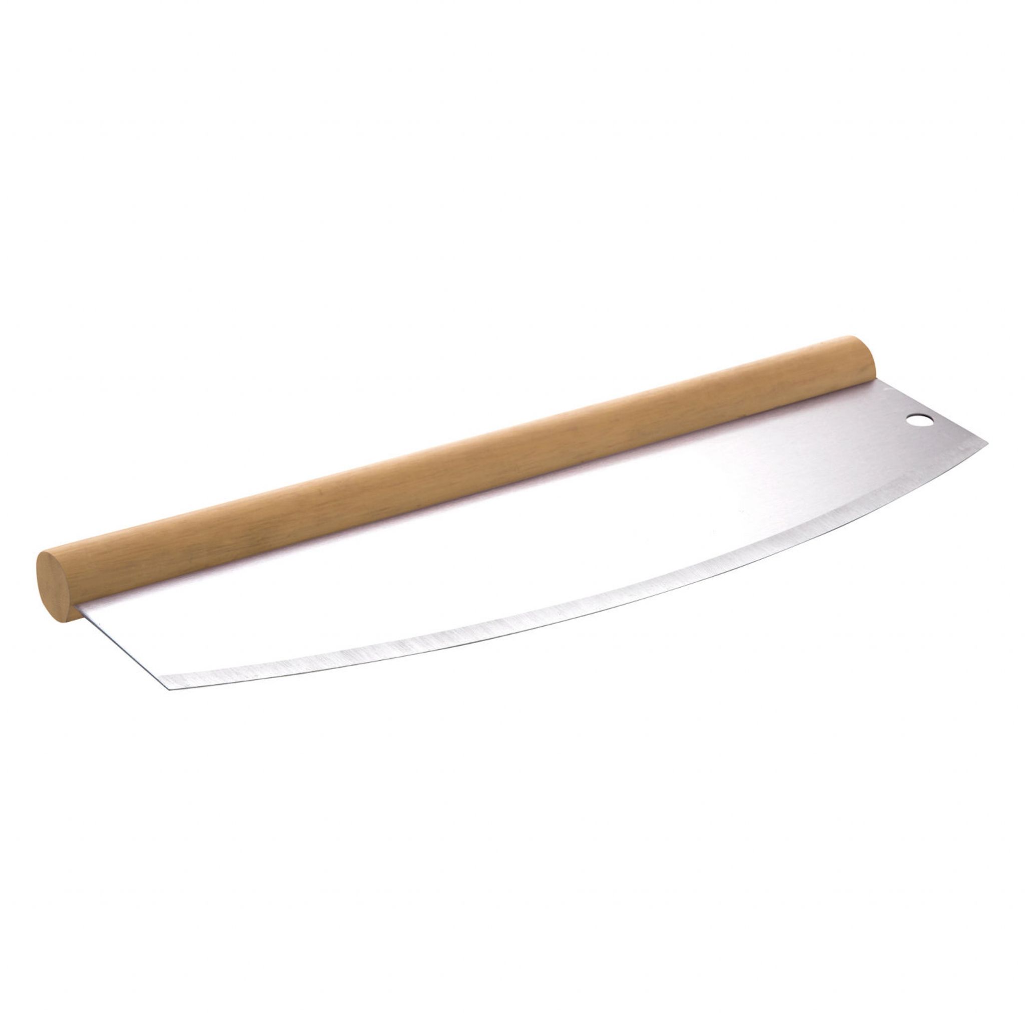 All Grill - Allgrill Pizzaschneider Edelstahl Wiegemesser Mit Holzgriff 35 X 2,5 X 12 Cm