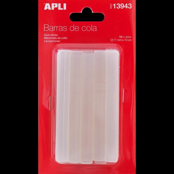 Heißklebesticks Apli Transparent 11 Mm 10 Stück